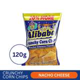 Alibaba Crunchy Corn Chips Nacho Cheese Flavor - 120g