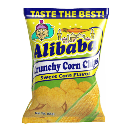 Alibaba Crunchy Corn Chips Sweet Corn Flavor - 55g