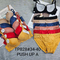 TDF Push Up A Trendy Bra & Panty Set - TP828#