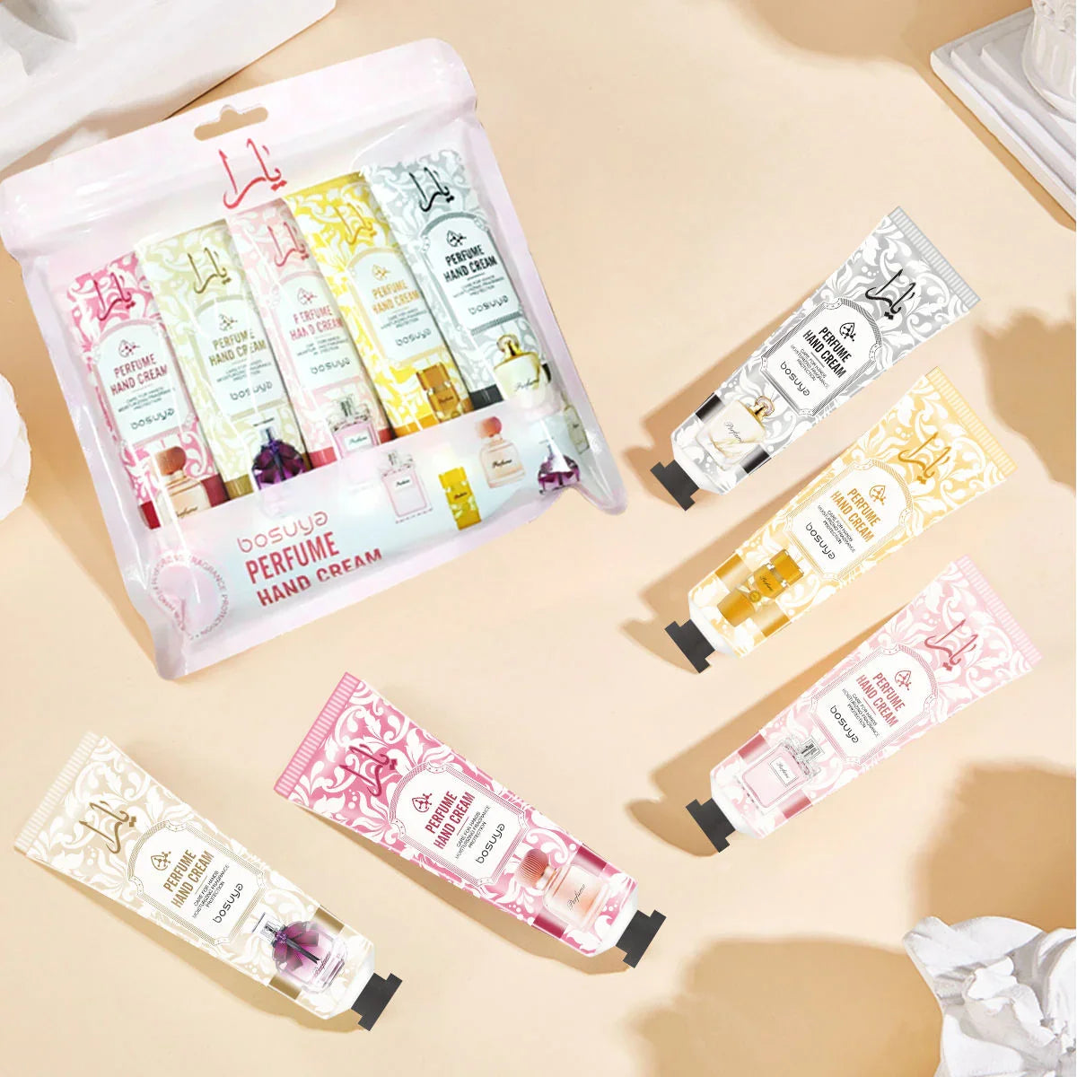 مجموعة كريم اليدين المعطر بوسويا - 30 جرام × 5 قطع