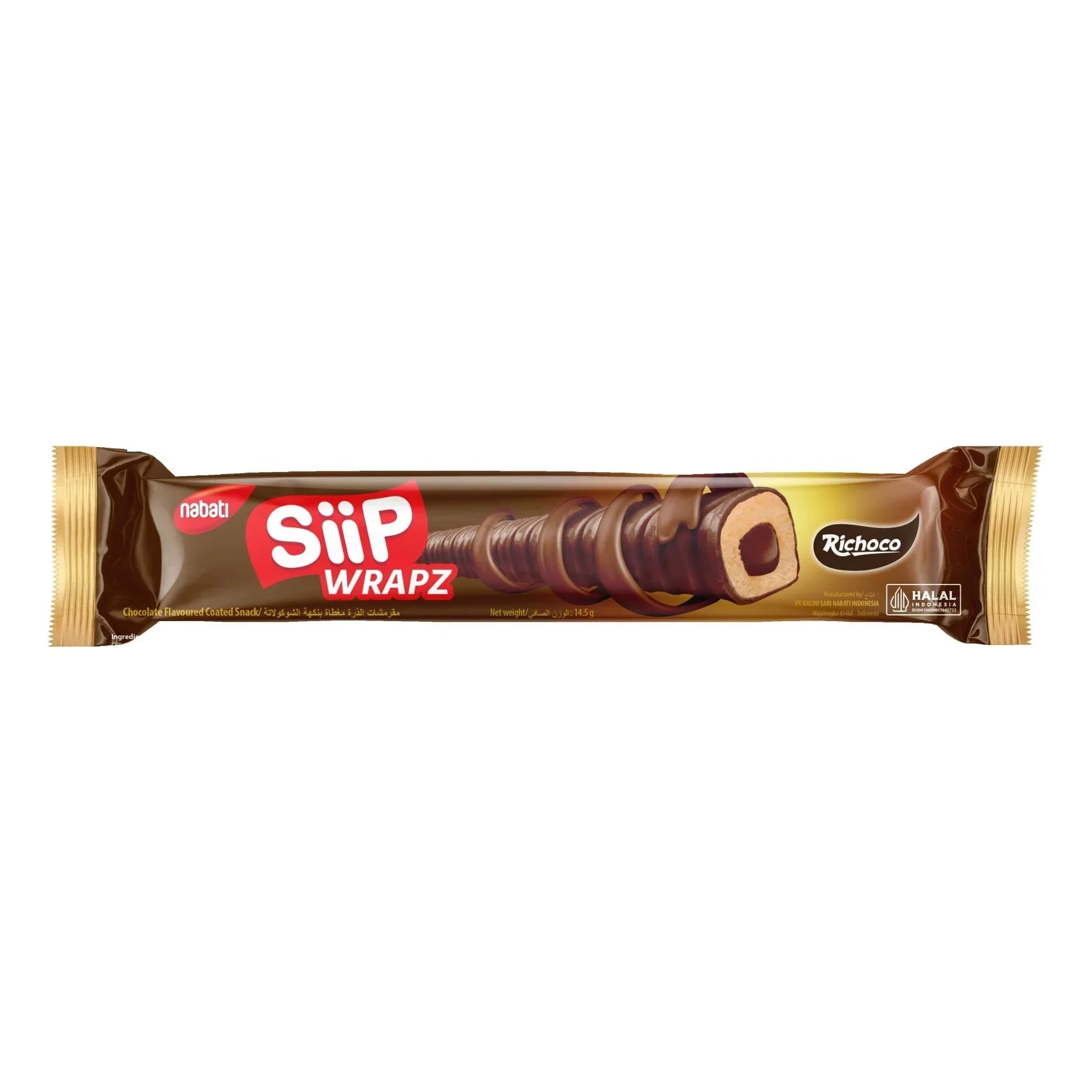 Nabati Siip Wrapz Richoco Chocolate Flavour - 14.5g