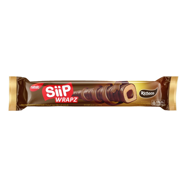 Nabati Siip Wrapz Richoco Chocolate Flavour - 14.5g