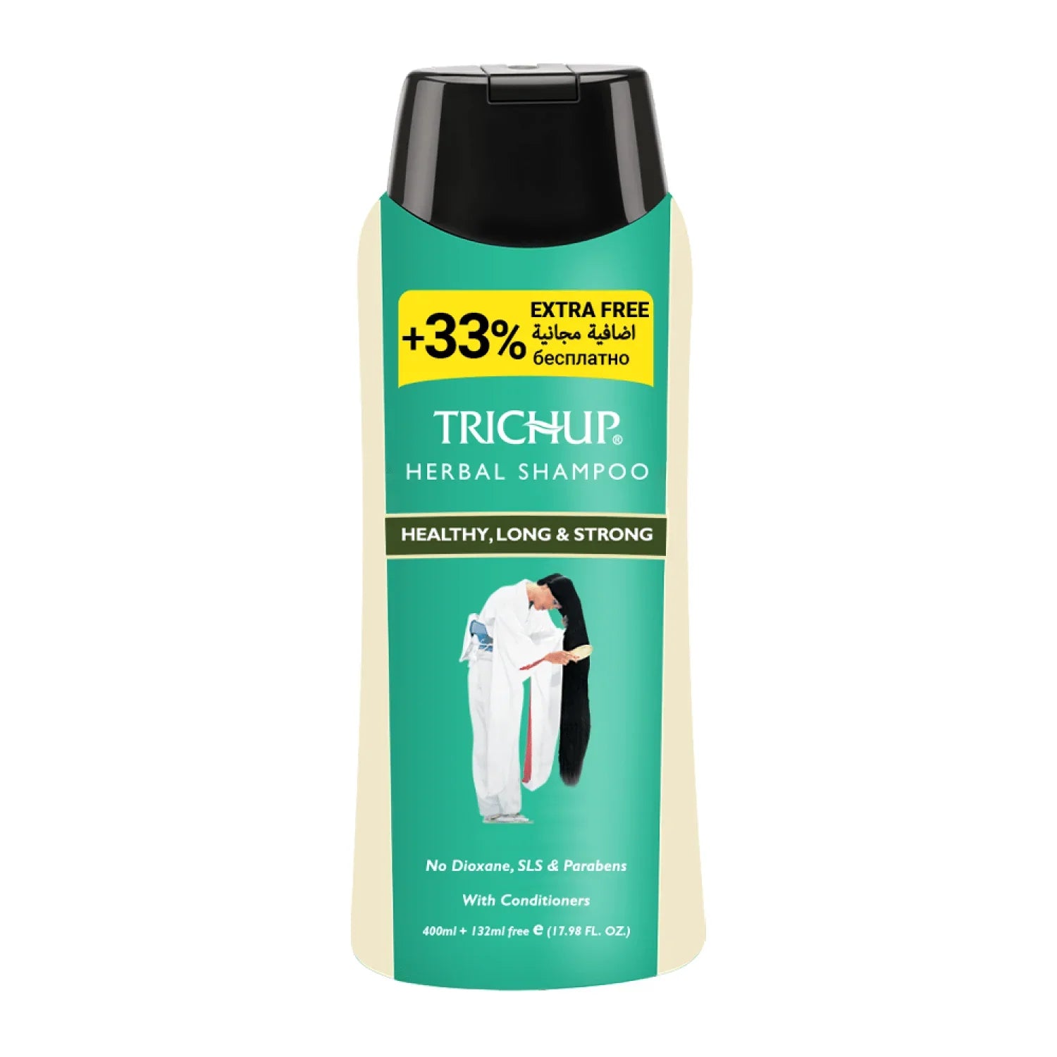 Trichup Healthy Long & Strong Herbal Shampoo - 400ml + 132ml