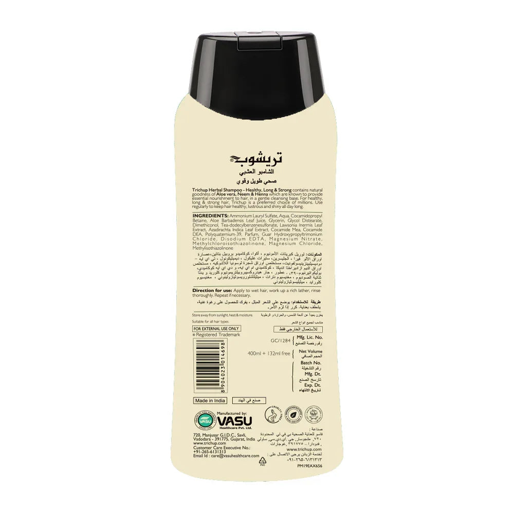 Trichup Healthy Long & Strong Herbal Shampoo - 400ml + 132ml