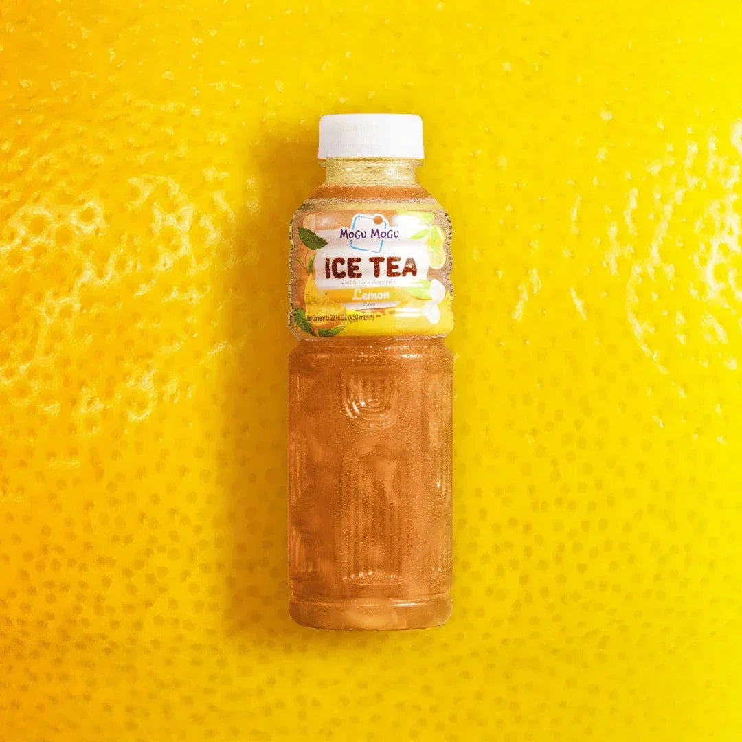 Mogu Mogu Ice Tea Lemon Flavor With Nata De Coco - 450ml