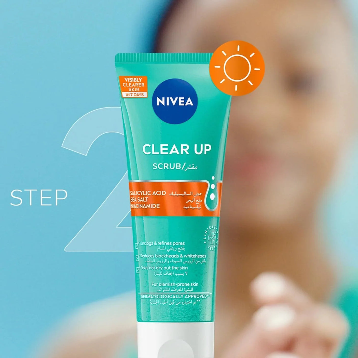 Nivea Clear Up Face Scrub - 75ml