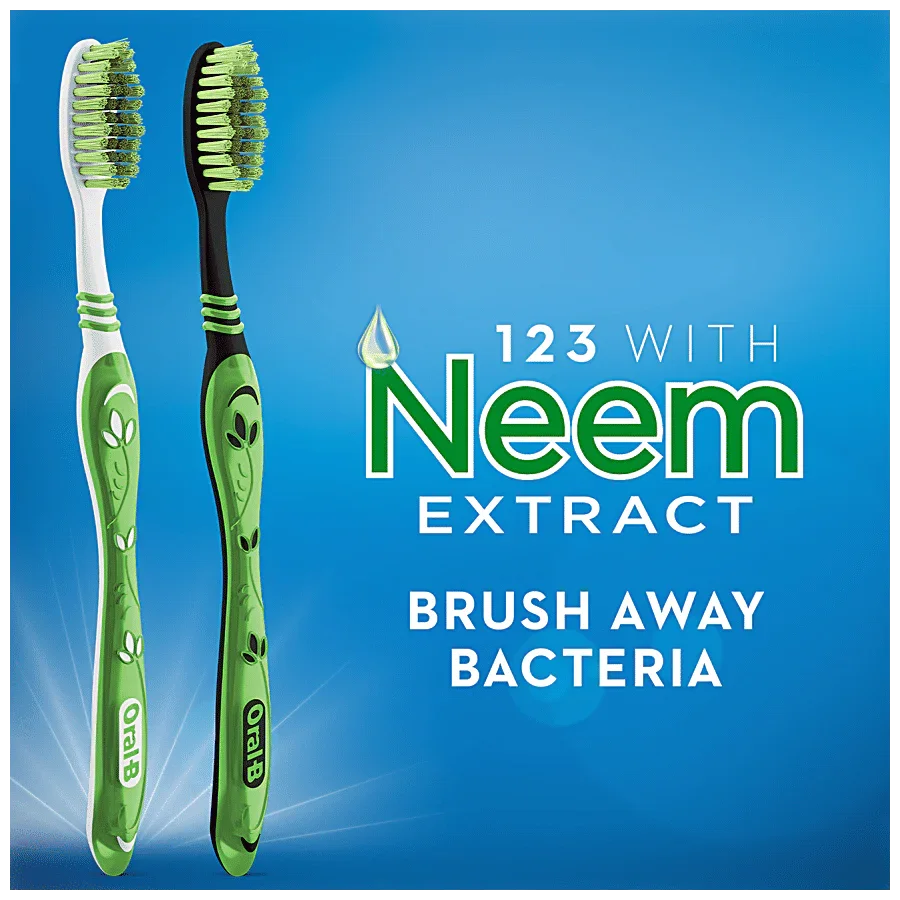 Oral B Toothbrush With Neem Extract - Soft (Pack Of 6)