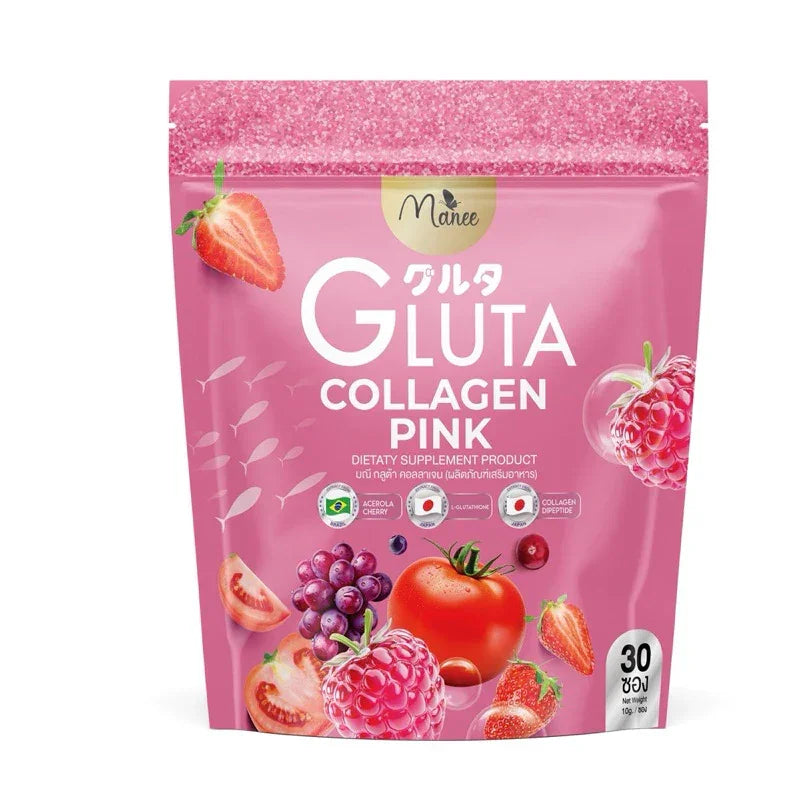 Manee Gluta Collagen Pink - 30 Sachets × 10g
