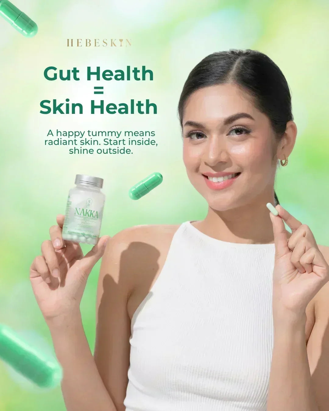 Hebeskin Nakka 10 in 1 Glutathione - 30s (Japan Formula)