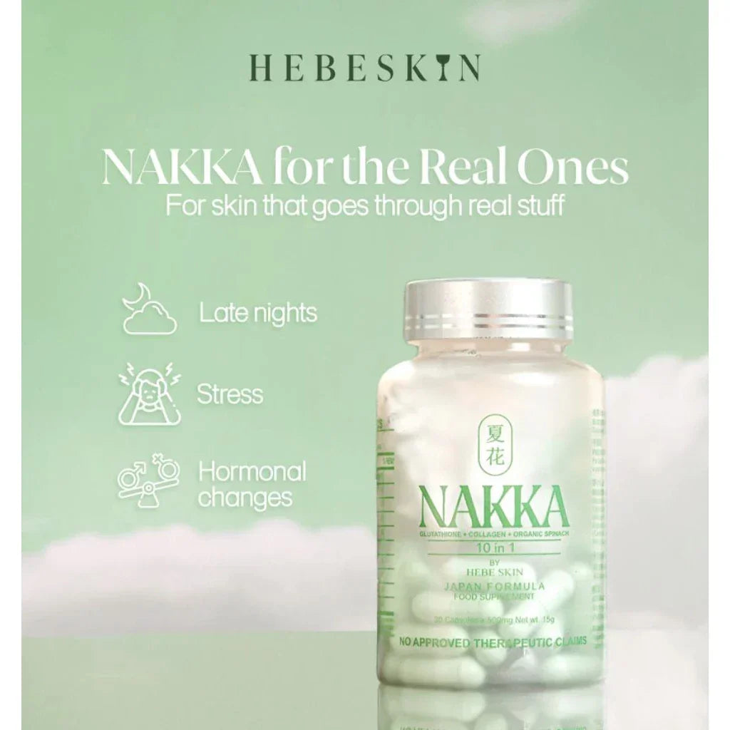 Hebeskin Nakka 10 in 1 Glutathione - 30s (Japan Formula)