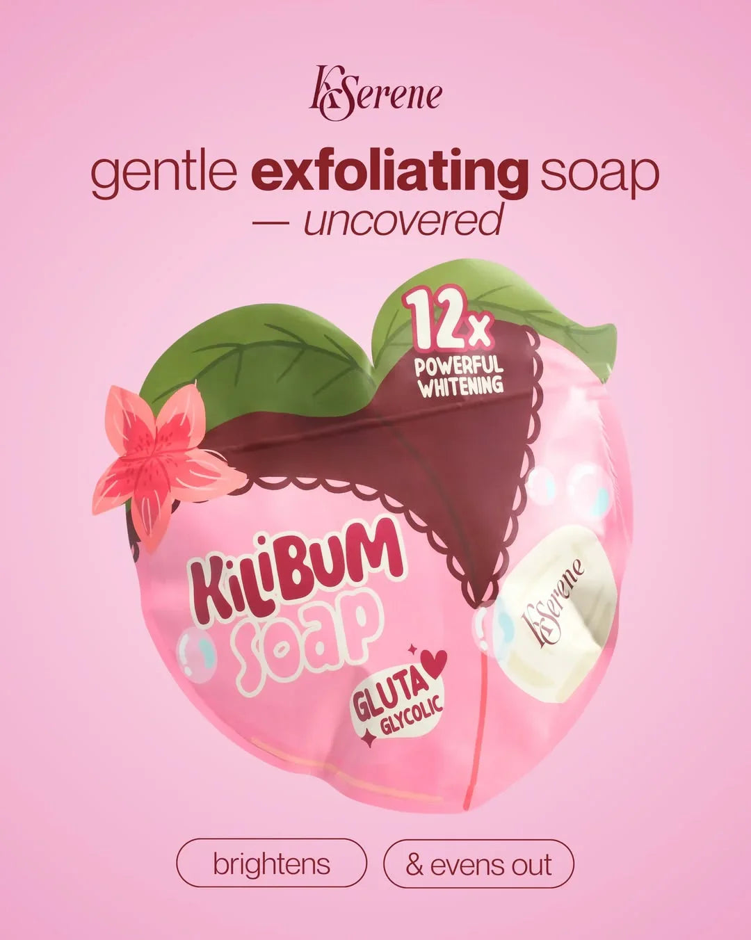 KSerene 12X Powerful Brightening Kilibum Soap - 3 × 70g