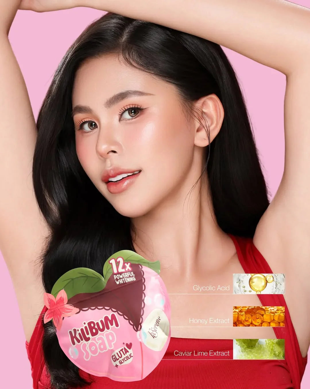 KSerene 12X Powerful Brightening Kilibum Soap - 3 × 70g