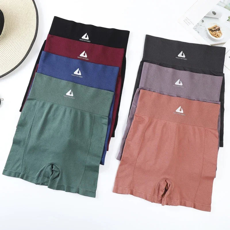 Naqiyayabei High Waisted Solid Waist Shapewear Underwear - 694#