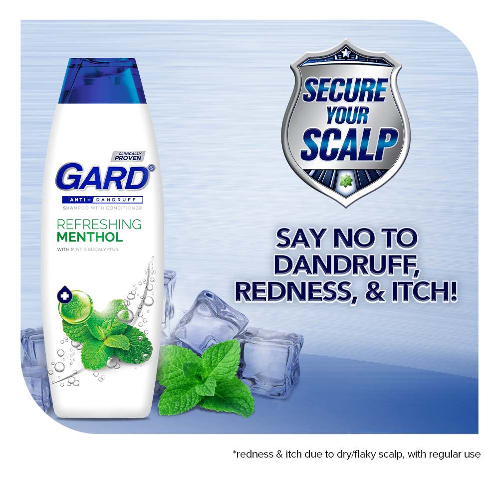 Gard Anti-Dandruff Refreshing Menthol Shampoo - 170ml