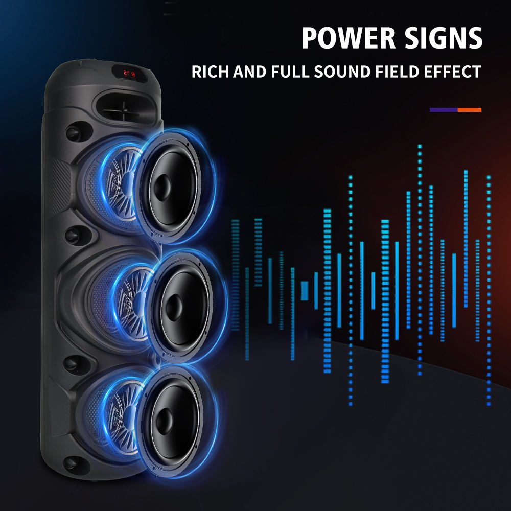 Sing-e Multimedia 8 Inch Party Super Bass Speaker - ZQS8308