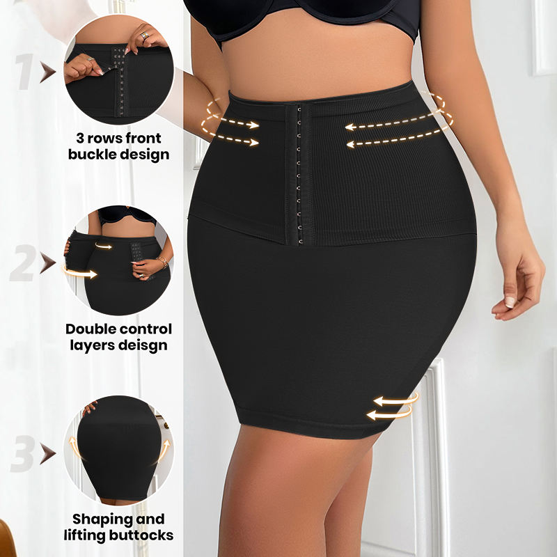 High Waisted Hip Lift Shapewear Seamless Comfort Skirt - ABC667