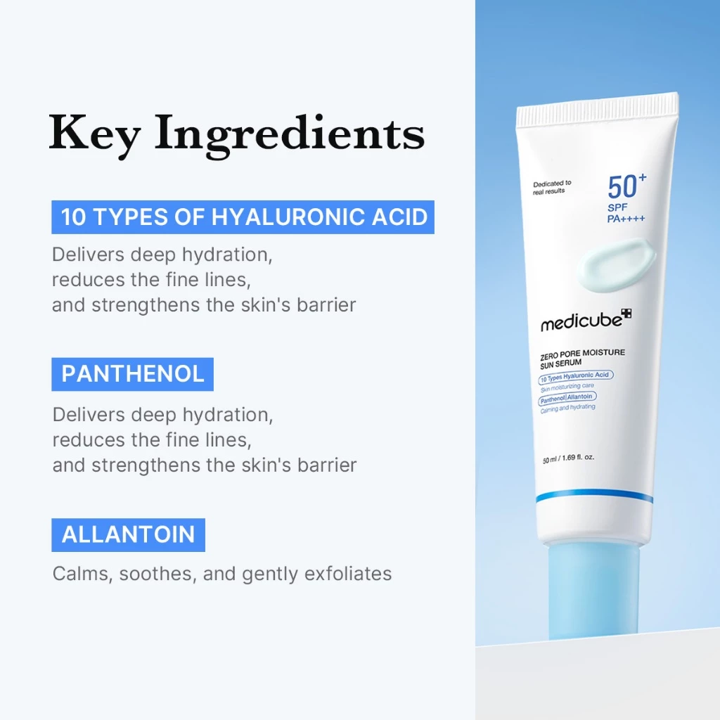 Medicube Zero Pore Moisture Sun Serum SPF 50+ - 50ml