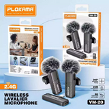 Plokama Wireless Microphone For Live Show Interview & Vlog VM-20