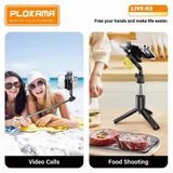 Plokama Live Streaming Bracket Tripod & Wireless Selfie Stick - K5
