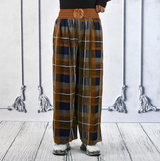 Women's GEPAIMEILIN Belt Wide-Leg Palazzo Pants K-BP-4