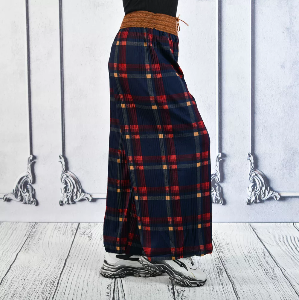 Women's GEPAIMEILIN Belt Wide-Leg Palazzo Pants K-BP-4