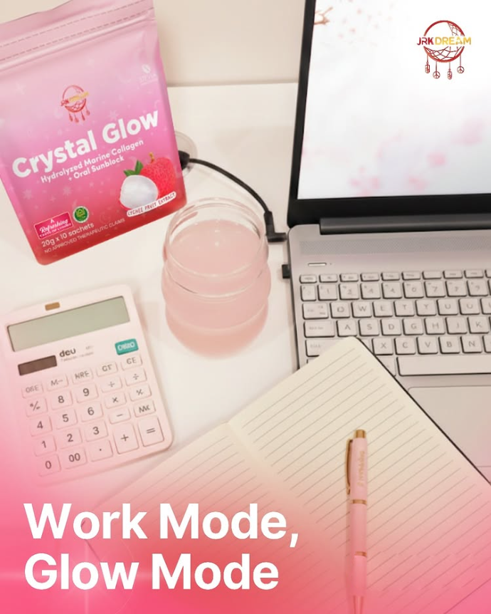 JRK Dream Crystal Glow Lychee Fruit Extract Drink - 10 Sachets x 20g