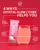 JRK Dream Crystal Glow Lychee Fruit Extract Drink - 10 Sachets x 20g