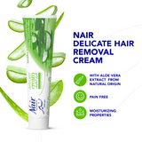 Nair Hair Remover Delicate Cream With Aloe Vera Extract - 110g