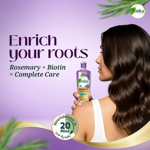 Vatika Naturals Rosemary Biotin Hair Oil - 300ml