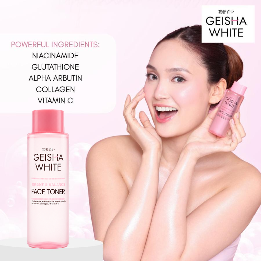 geisha glutathione collagen review Geisha White Bright & Balance Face Toner
