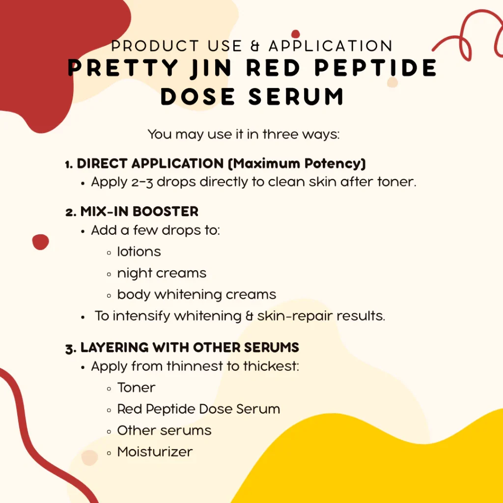 Pretty Jin Red Peptide Dose Serum - 30ml