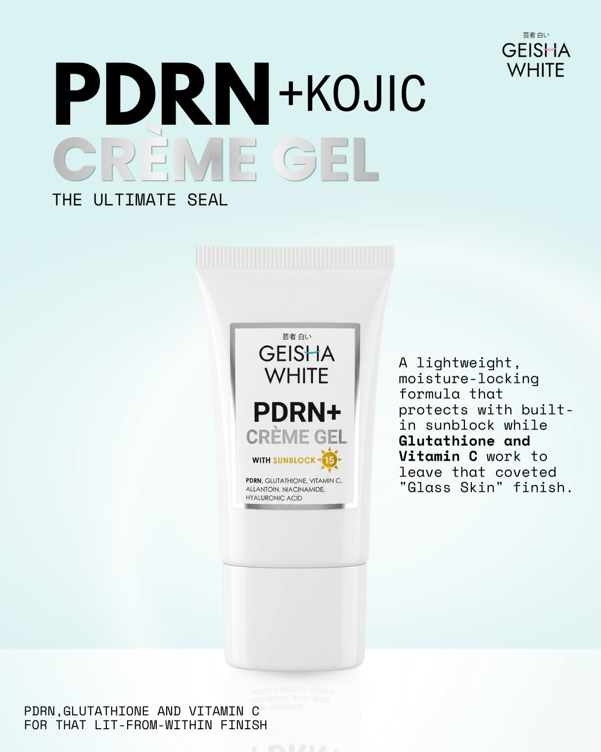 Geisha White Intense Brightening PDRN+ Kojic Facial Kit