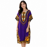 Angelina Print Kaftan Dress -01A#