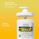 Advanced Clinicals Retinol Firming Body Cream - 454g