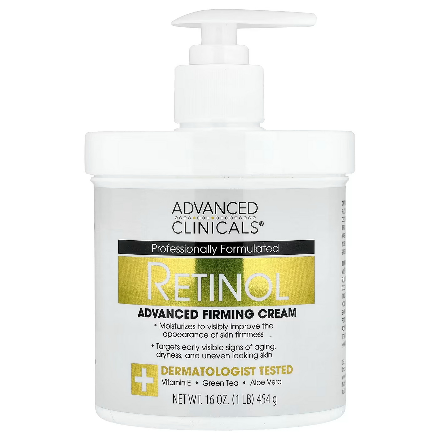 Advanced Clinicals Retinol Firming Body Cream - 454g