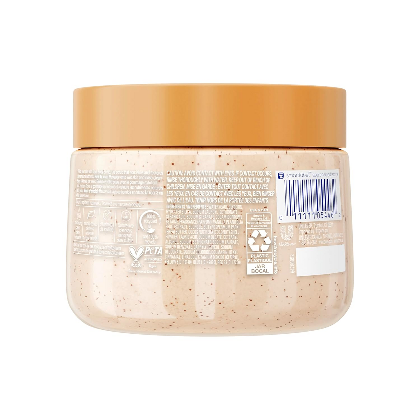 Dove Brown Vanilla Sugar & Shea Butter Body Scrub - 425g