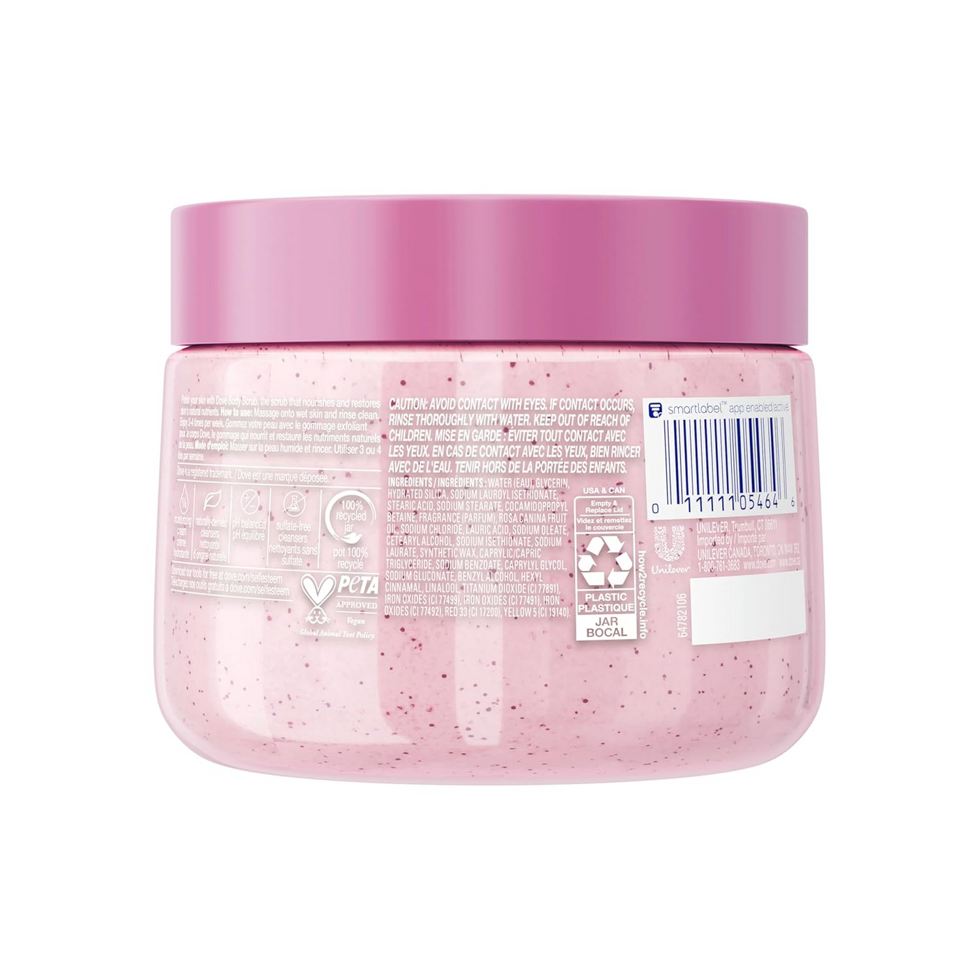 Dove Brown Himalayan Salt & Rose Oil Body Scrub - 425g