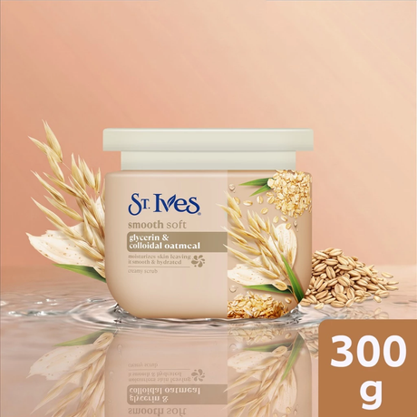 St. Ives Smooth Soft Glycerin & Colloidal Oatmeal Creamy Scrub - 300g