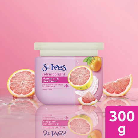 St. Ives Radiant Bright Vitamin C & Pink Lemon Creamy Scrub - 300g