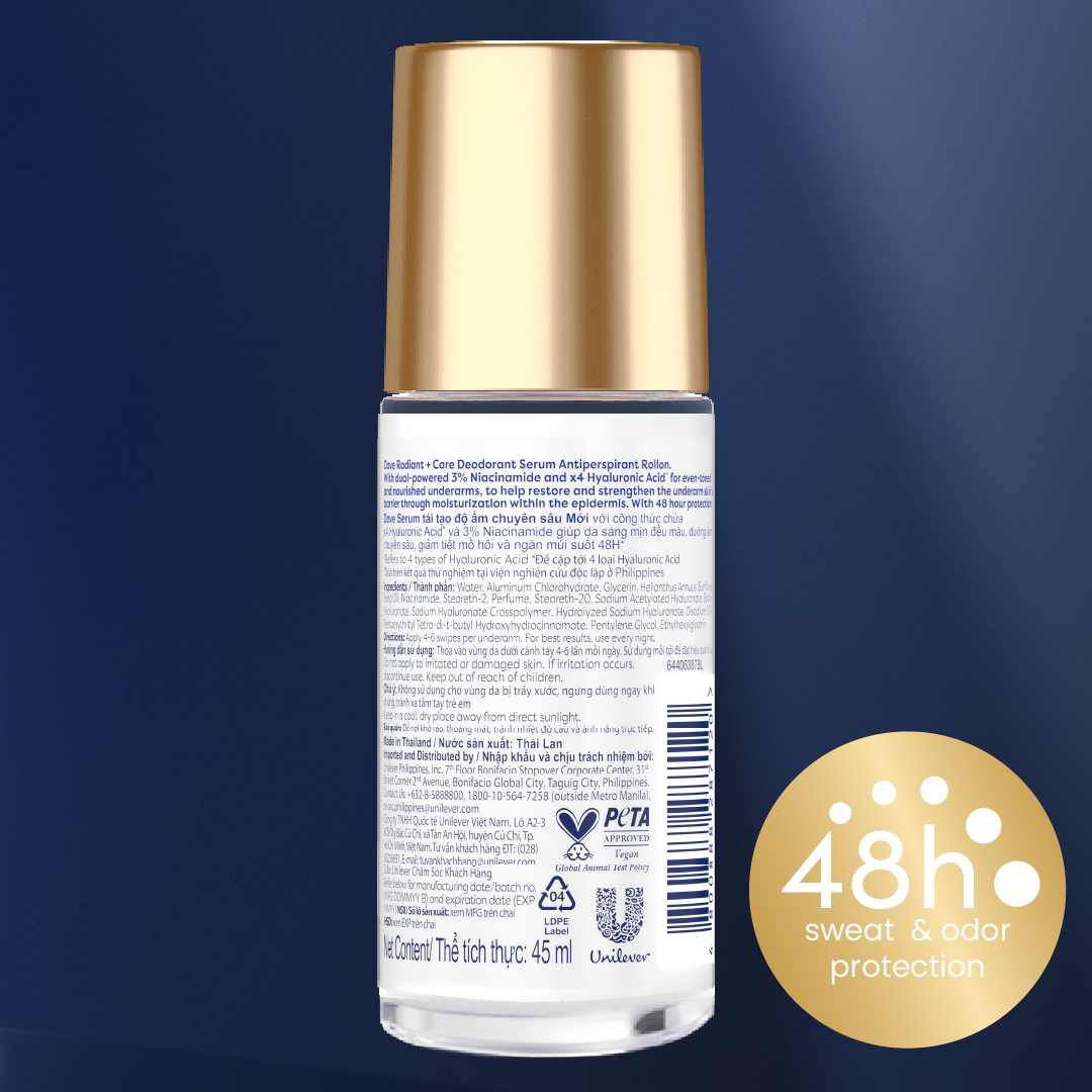 Dove 3% Niacinamide + X4 Hyaluronic Acid Deodorant Serum - 45ml