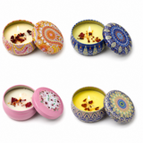 Scented Soy Wax Candle Gift Set - 4 Pcs Set