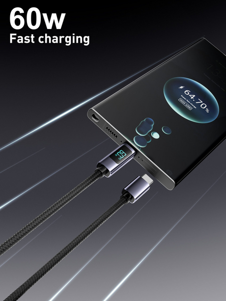 VEN-DENS 60W Type C To Type C Data Cable VD-DCN05