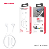 سماعة أذن سلكية VEN-DENS بمنفذ Lightning (لأجهزة Apple) VD-EAR025