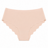 Women's Seamless Scalloped Edge No-Show Hipster Pantie - P-9020