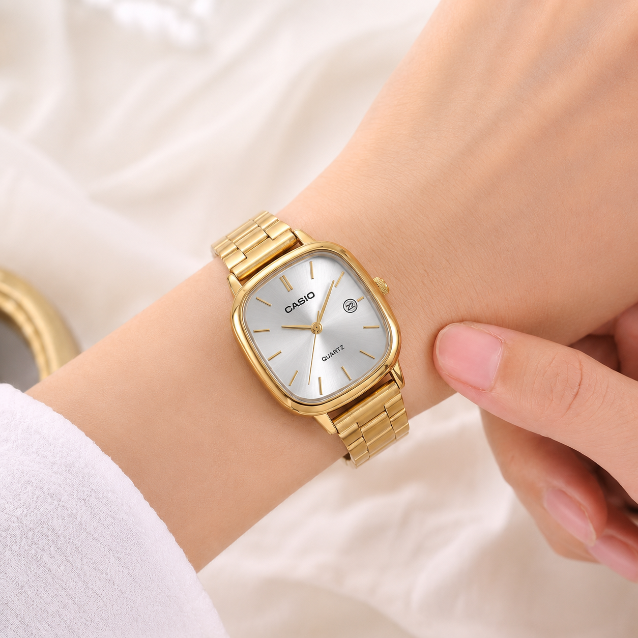 Casio Vintage Gold Steel Bracelet Watch - A9631 Gold