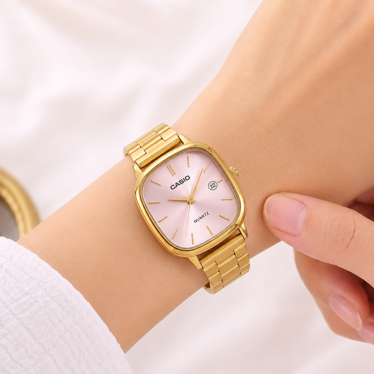 Casio Vintage Gold Steel Bracelet Watch - A9631 Gold