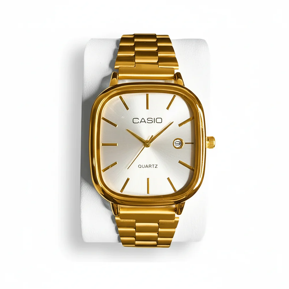 Casio Vintage Gold Steel Bracelet Watch - A9631 Gold