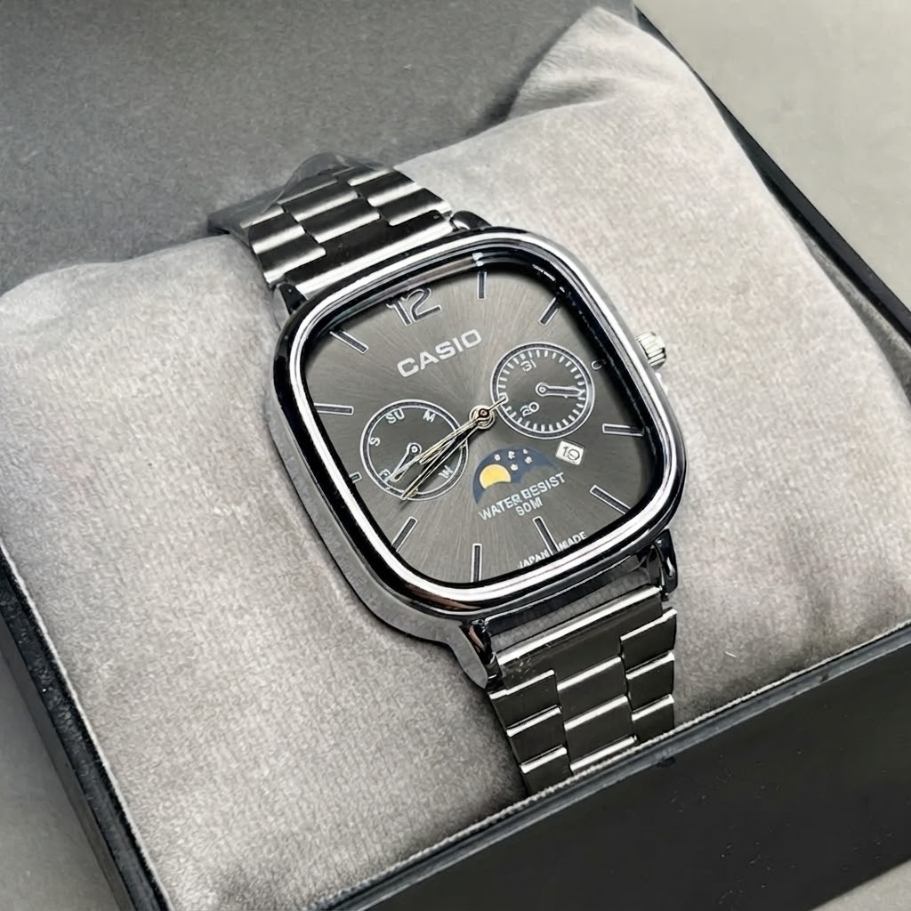 Casio Standard Analog Moon Phase Watch - A963
