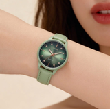 Oulijia Casual Minimalist Leather Strap Watch - OMW1005