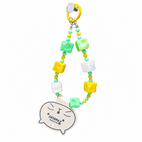 Cute Colorful Beaded Keychain Charm